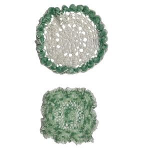 Doilies Handmade Crocheted Vintage Doily 1950’s lot. 2 Pieces
